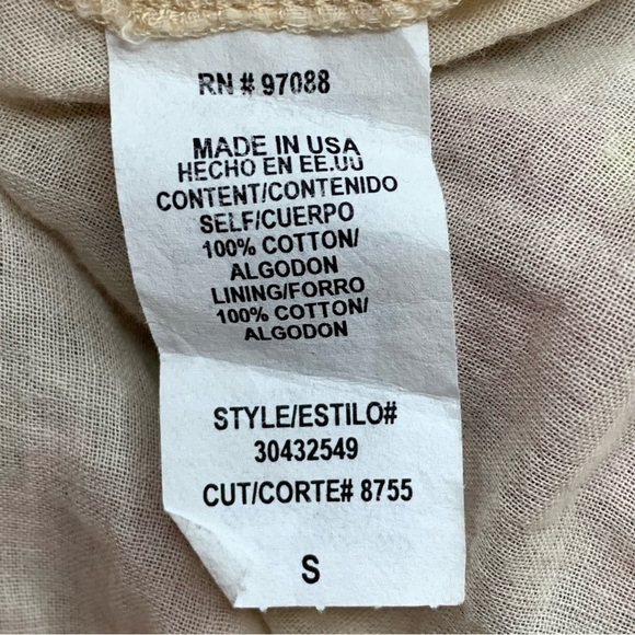 Small Y2k Vintage Floral Ruffle Skirt Cotton Mini Cottage Peasant Juniors 3 5 - Picture 9 of 9